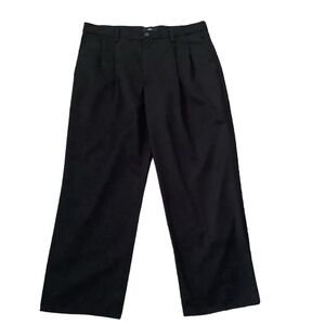 Dockers Men’s Pants Casual Khaki Classic Fit D3 Black Pleated 36x32 EUC